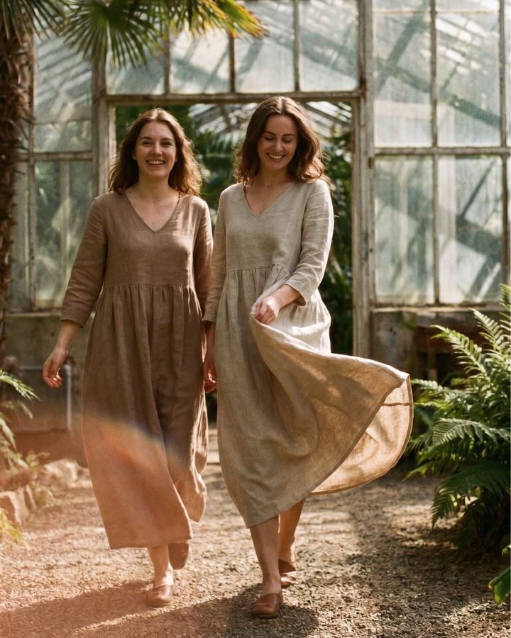 Best-selling linen pieces displayed beautifully