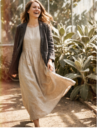 Linen dresses collection