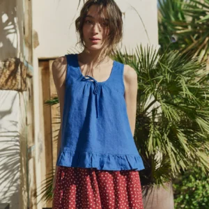BERRY linen blouse